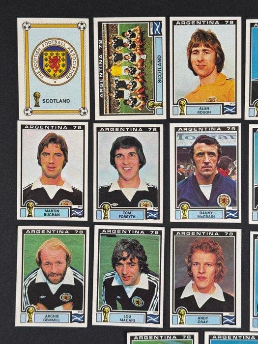 1978 Panini Argentina 78 World Cup, - Scotland team, Verzamelen, Stickers
