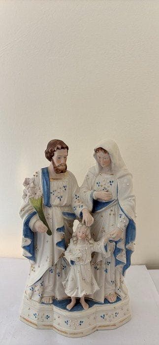 Beeld, Sainte Famille - 22.5 cm - Biscuit porselein