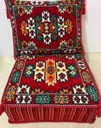 Kelim - 60 cm - 60 cm - Pouf et oreiller