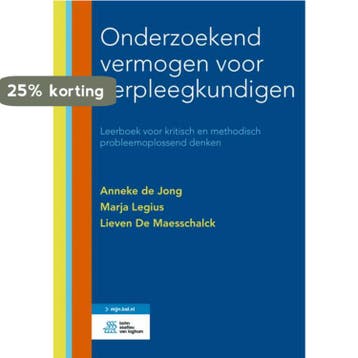 Onderzoekend vermogen voor verpleegkundigen 9789036812030, Verzenden, Zo goed als nieuw, Lieven De Maesschalck