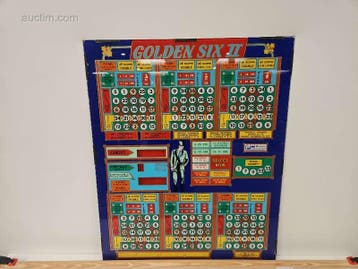 Originele frontplaat van bingo- en spelautomaat..., Nieuw