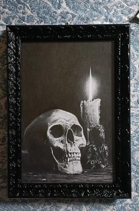 Andrea Mascolino - Memento mori, Antiquités & Art, Art | Peinture | Moderne