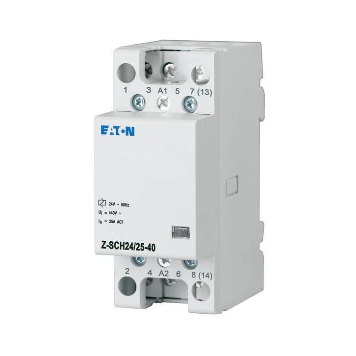 Eaton Installation Contactor 24VAC 50Hz 25A 4NO 2HP, Bricolage & Construction, Électricité & Câbles, Envoi