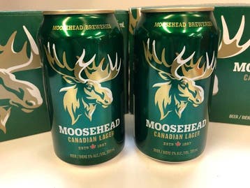 Moosehead - Canadese lager - 355 ml - 14 flessen, Nieuw