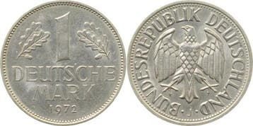 1 Dm Duitsland Variante 1 Mark 1972 J Ngb 80v4 Nan J 385, Verzenden