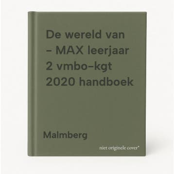 De wereld van - MAX leerjaar 2 vmbo-kgt 2020 handboek, Boeken, Verzenden, Zo goed als nieuw, Malmberg