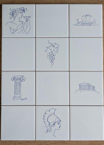 Riviera Tiles - Fragments d’Olympe 2- Composition