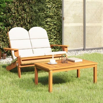 vidaXL 2-delige Loungeset Adirondack massief acaciahout, Verzenden