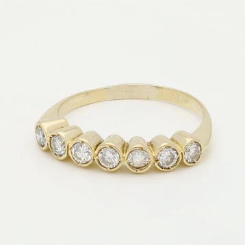 Ring - 14 karaat Geel goud Diamant (Natuurlijk), Nieuw