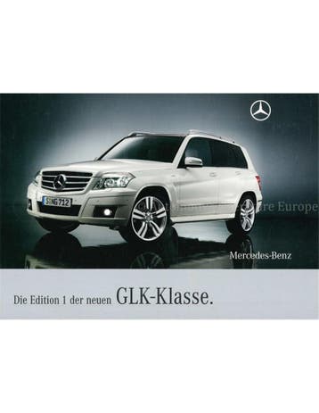 2008 MERCEDES BENZ GLK KLASSE EDITION 1 BROCHURE DUITS, Ophalen of Verzenden