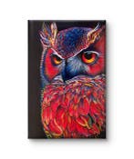 Luca Domiro - Scarlet Guardian Owl - LARGE HAND FINISHED