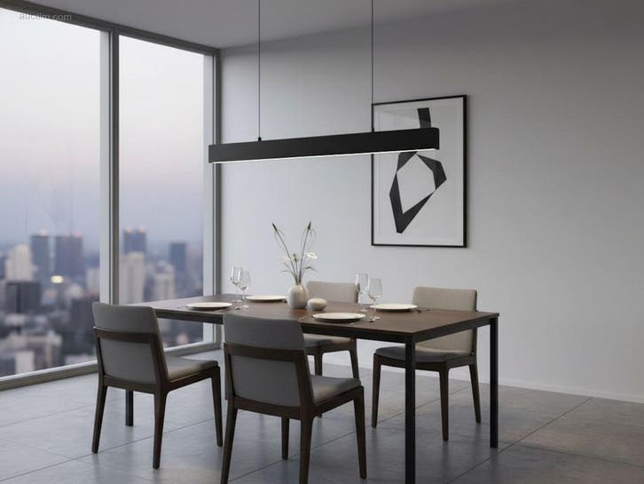 (4x) 40W LED 120cm Linear Hanglamp 3 kleur licht..., Maison & Meubles, Lampes | Autre