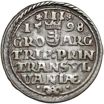 Transilvanië. Sigismund Báthory. 3 Groschen (Trojak) 1598