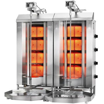 Dönergrill | STANDARD | Gas | 2x 4 Branders | 22.4kW (8x, Verzenden, Nieuw in verpakking