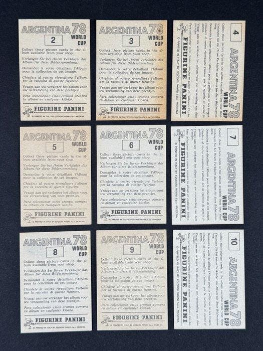 1978 Panini Argentina 78 World Cup, - 1930/1934/1938, Verzamelen, Stickers