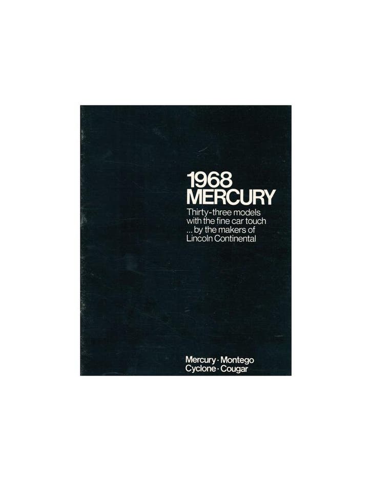 1968 MERCURY PROGRAMMA BROCHURE ENGELS (USA), Livres, Autos | Brochures & Magazines