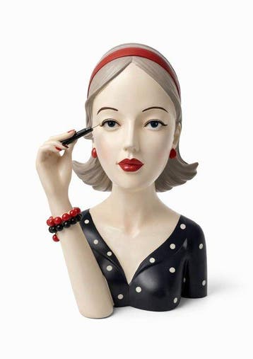 Buste, Stijlvolle Art Deco / Retro Dame Buste – Make-up –
