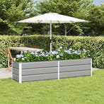 vidaXL Plantenbak Lichtgrijs 195 x 50 x 45 cm Gegevens staal, Verzenden