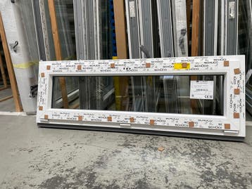 Hoogwaardig Schüco kiepraam 150x50  leverbaar uit Stock HR++, Kunststof, Verzenden, Raamkozijn, Nieuw