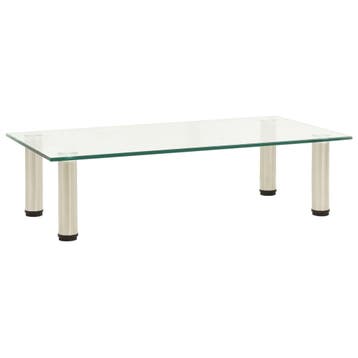 vidaXL Tv-meubel 60x35x17 cm gehard glas transparant, Verzenden