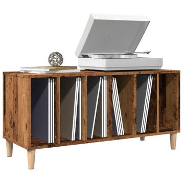 vidaXL Platenkast 100x38x48 cm bewerkt hout oud houtkleurig, Verzenden, Nieuw