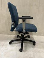 Refurbished Haworth Comforto 77 NPR 1813, Nieuwe Blauwe Stof, Zo goed als nieuw, Bureaustoel, Ergonomisch, Verzenden