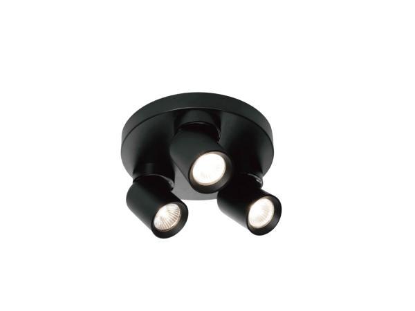 Veiling - 4x Rond GU10 Opbouwspot Armatuur triple cilinder z, Auto-onderdelen, Verlichting