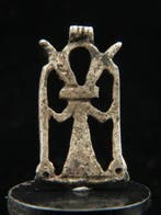 Oud-Egyptisch Zilver Ankh-amulet (1x) - 1.4 cm (Zonder