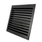 Buitenmuurrooster aluminium (LxH) 400x400mm - zwart, Verzenden, Nieuw