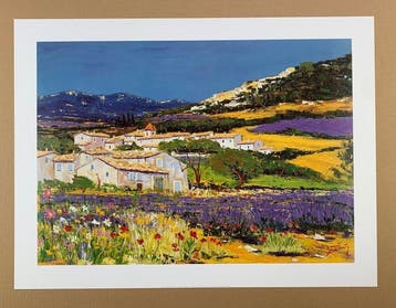 Ernest Audibert (after) - Verdolier Provence Artprint - 80 x