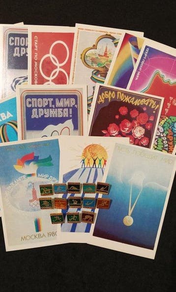 1980 - Olympische souvenirs voor de Olympische Zomerspelen