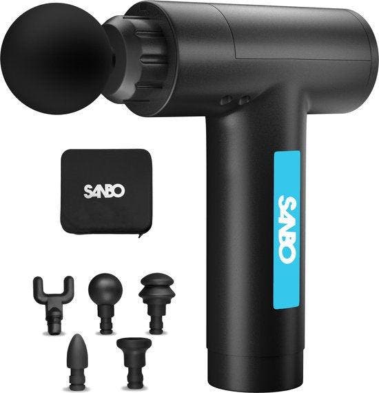 2dekans | Sanbo Massage Gun Prime - Inclusief Koffer en 5, Sport en Fitness, Massageproducten, Ophalen of Verzenden
