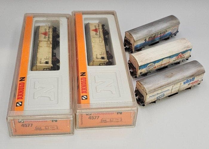 Arnold N - 4577 - Modeltrein goederenwagon (5) - Vijf, Hobby en Vrije tijd, Modeltreinen | N-Spoor