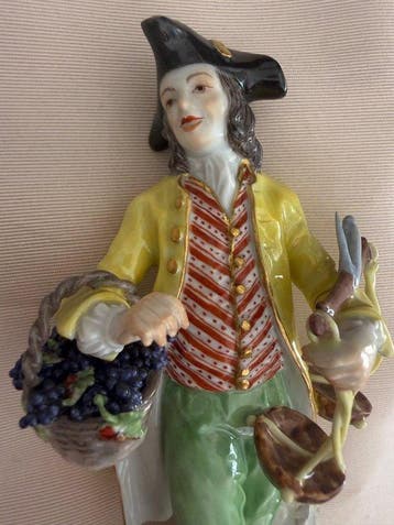 Meissen - Figuur - Porselein, Glazuur, Verguld