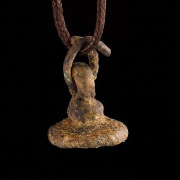 Oud-Romeins, Keizerrijk Brons Zeldzaam Vogel-Motief Sigillum