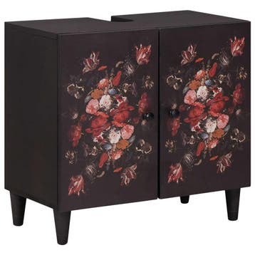 vidaXL Wastafelkast Multikleur 62 x 33 x 58 cm Massief Mango, Verzenden