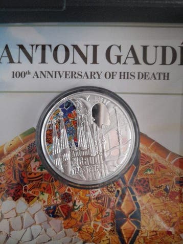 Malta. 5 Euro 2026 Antoni Gaudi Proof (Zonder, Postzegels en Munten