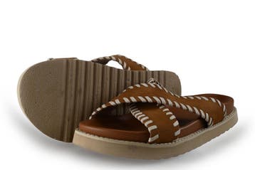 Sub55 Slippers in maat 42 Cognac, Kleding | Dames, Slippers, Overige kleuren, Verzenden, Sub55