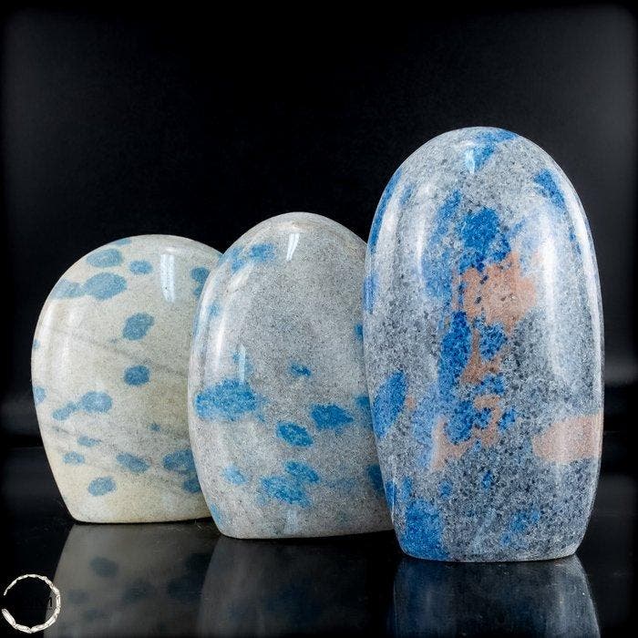 K2 Freiform-Set – Zeldzame natuurkunstwerken met azuriet uit, Collections, Minéraux & Fossiles