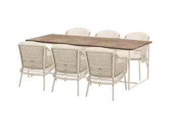 4 Seasons Outdoor Puccini tuinset met Quatro tafel latte met, Nieuw