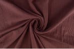 10 meter mousseline stof - donker oud roze - Double gauze, Verzenden