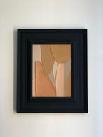 Valérie Bernier - TABLEAU EN CUIR. 60x50cm