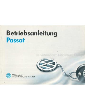 1993 VOLKSWAGEN PASSAT INSTRUCTIEBOEKJE DUITS, Auto diversen, Handleidingen en Instructieboekjes