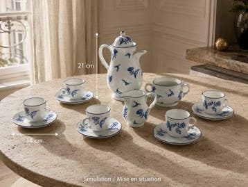 Richard Ginori - Koffieservies - Service à café Richard