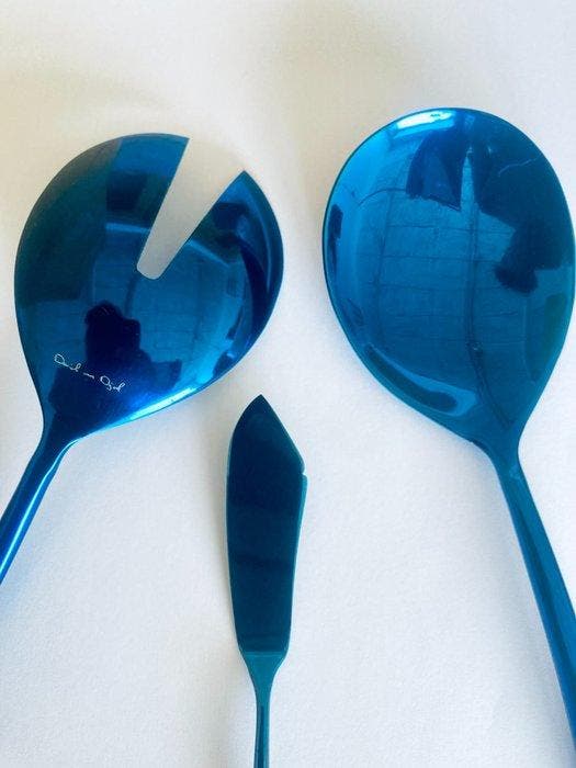 Daniel van Dijck - Ménagère pour 12 personnes - « Blue &, Antiquités & Art, Art | Objets design