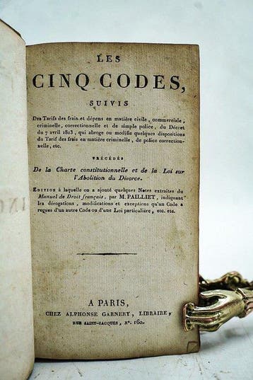 M. Pailliet - Les cinq codes - 1816, Antiek en Kunst