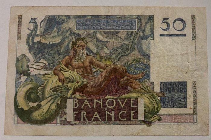 Frankrijk. - 50 Francs - 1951 - Last Alphabet - Pick 127d, Timbres & Monnaies, Billets de banque | Europe | Billets non-euro