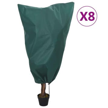 vidaXL Plantenhoezen met trekkoord 8 st 70 g/m² 0,8x1 m, Verzenden
