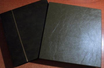 Accessoires Oostenrijk - 3 lege luxe Lindner albums met, Postzegels en Munten, Gestempeld