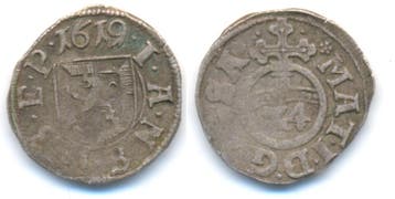 Kipper Spruchgroschen 1619 Braunschweig Wolfenbuettel: Fr..., Verzenden